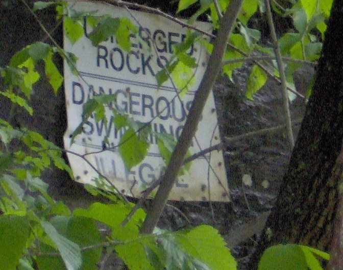 Swimming Danger Sign